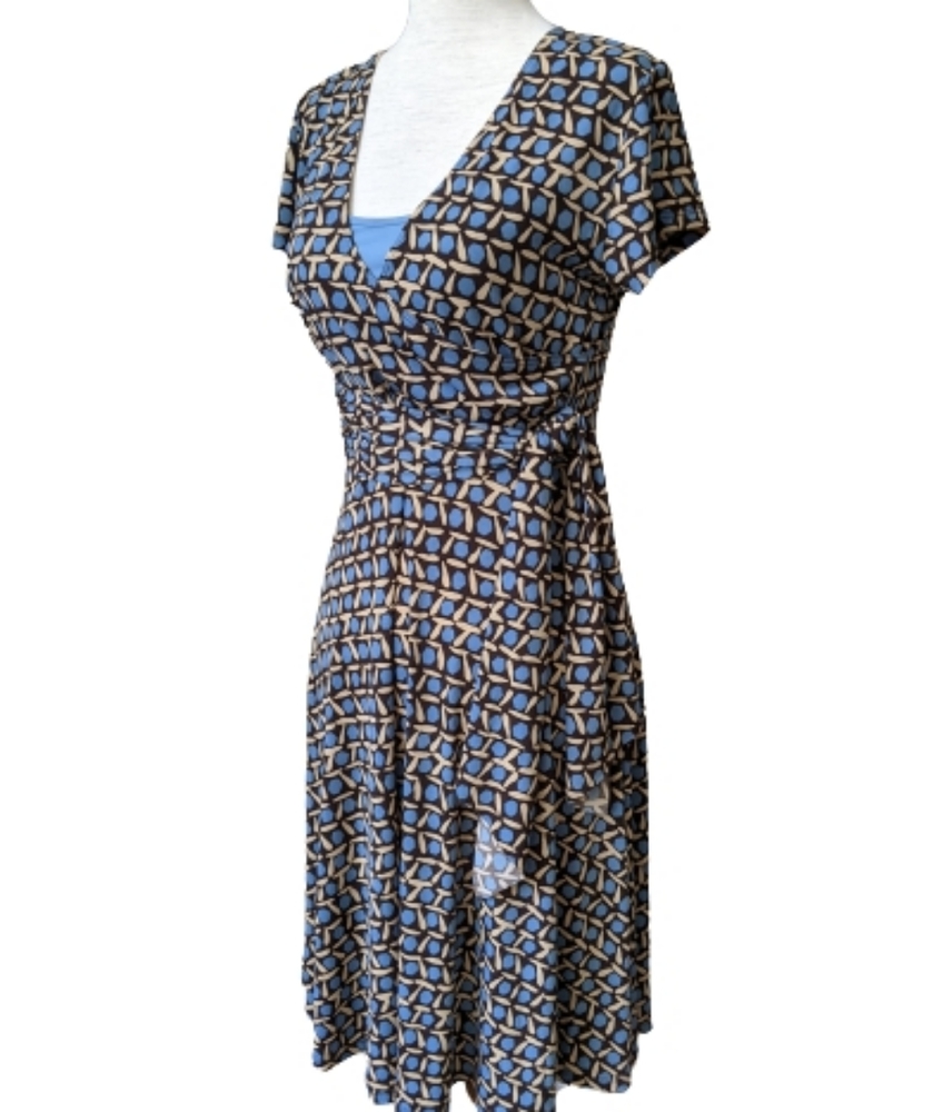 John Paul Richard Petite Midi Wrap Dress PS